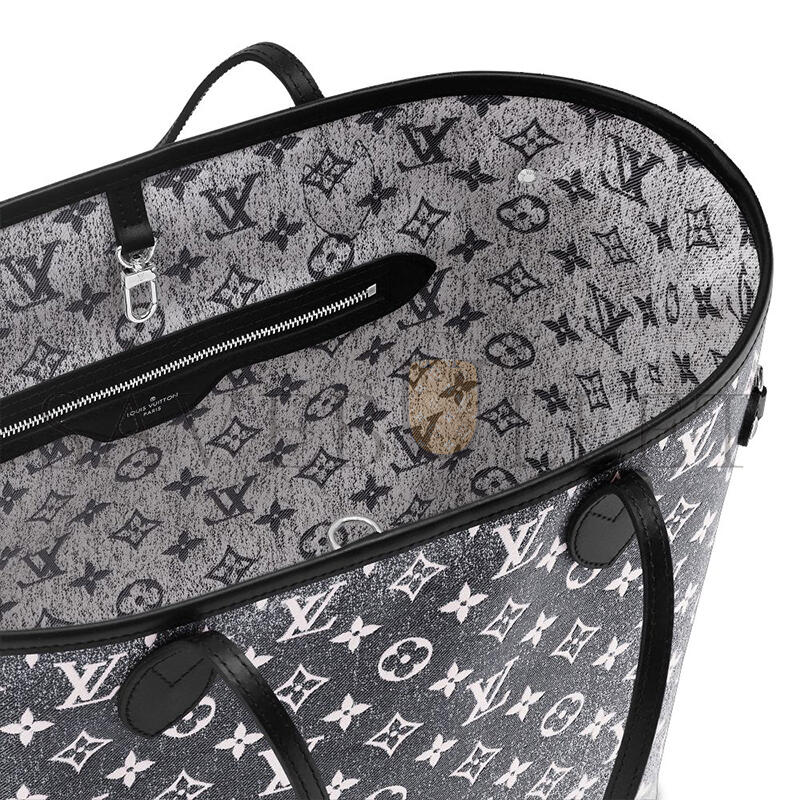 LOUIS VUITTON DENIM NEVERFULL MM M21465 (31*28*14cm)